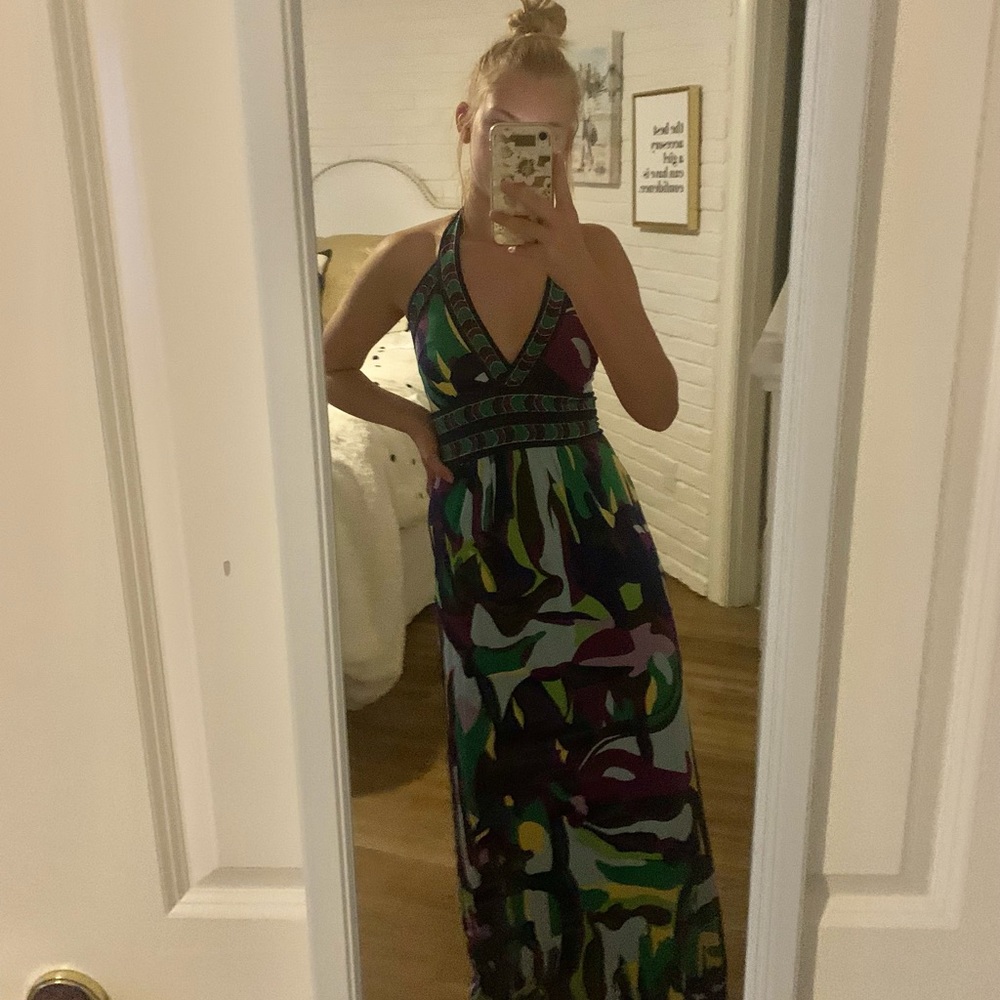 BCBG Halter Dress (Womens size XS- but can fit m)